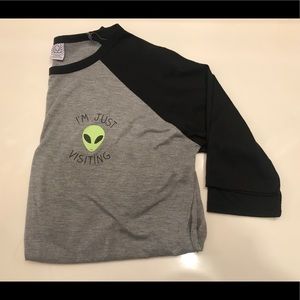 Grey and Black Zumiez Baseball Tee